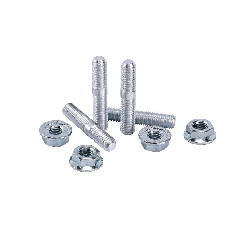 CELOMT 8mm M8 Bolt Exhaust Port Stud Nuts Fit Harley Sportster 95-03 Dyna - Image 2